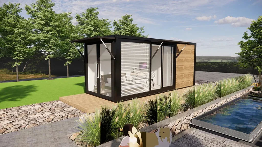 Modelo de contenedor Pequeño descanso