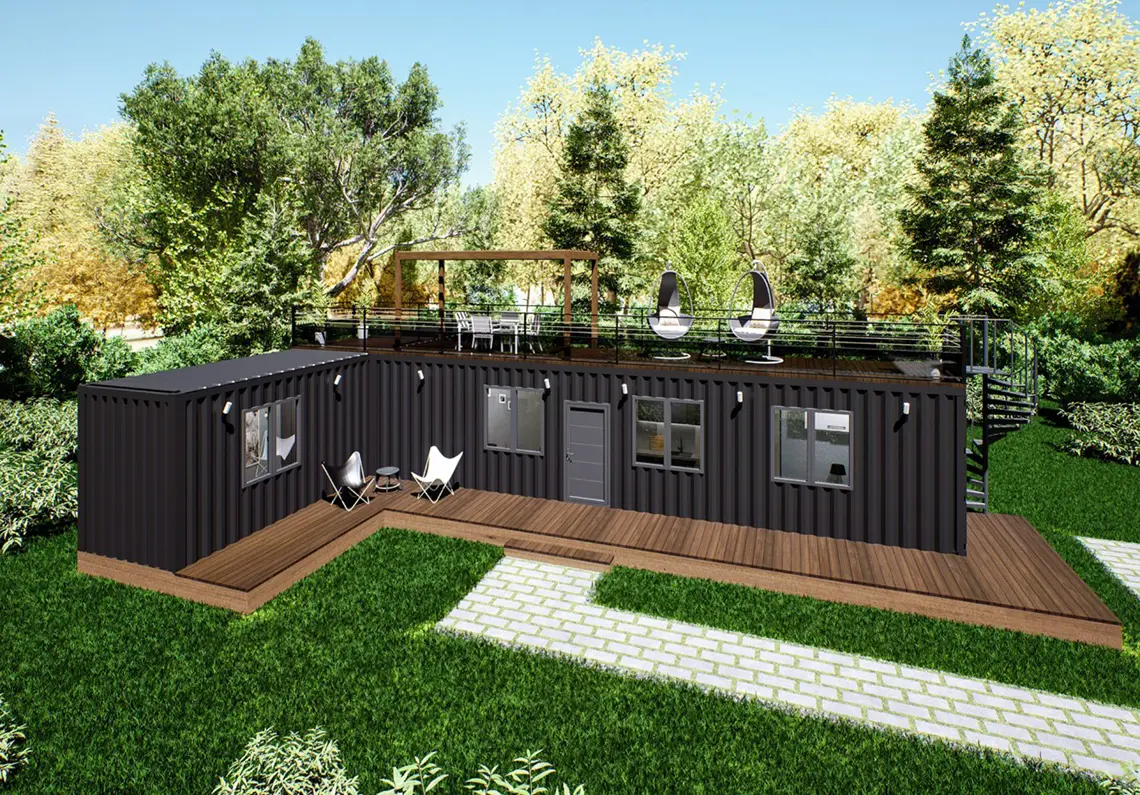 Casa contendor modelo Techadero