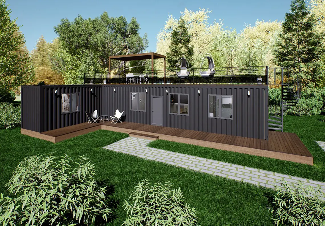 Casa contendor modelo Techadero